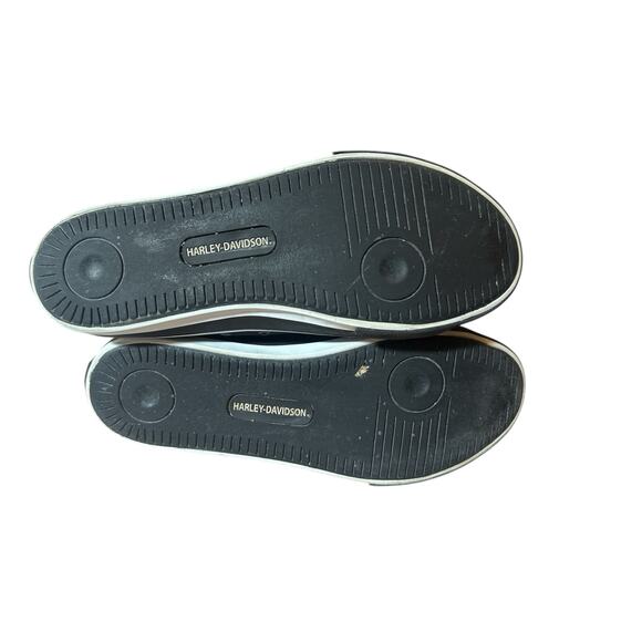 Harley Davidson Mens Baxter black hightop‎ sneaker size 10 - Picture 8 of 10